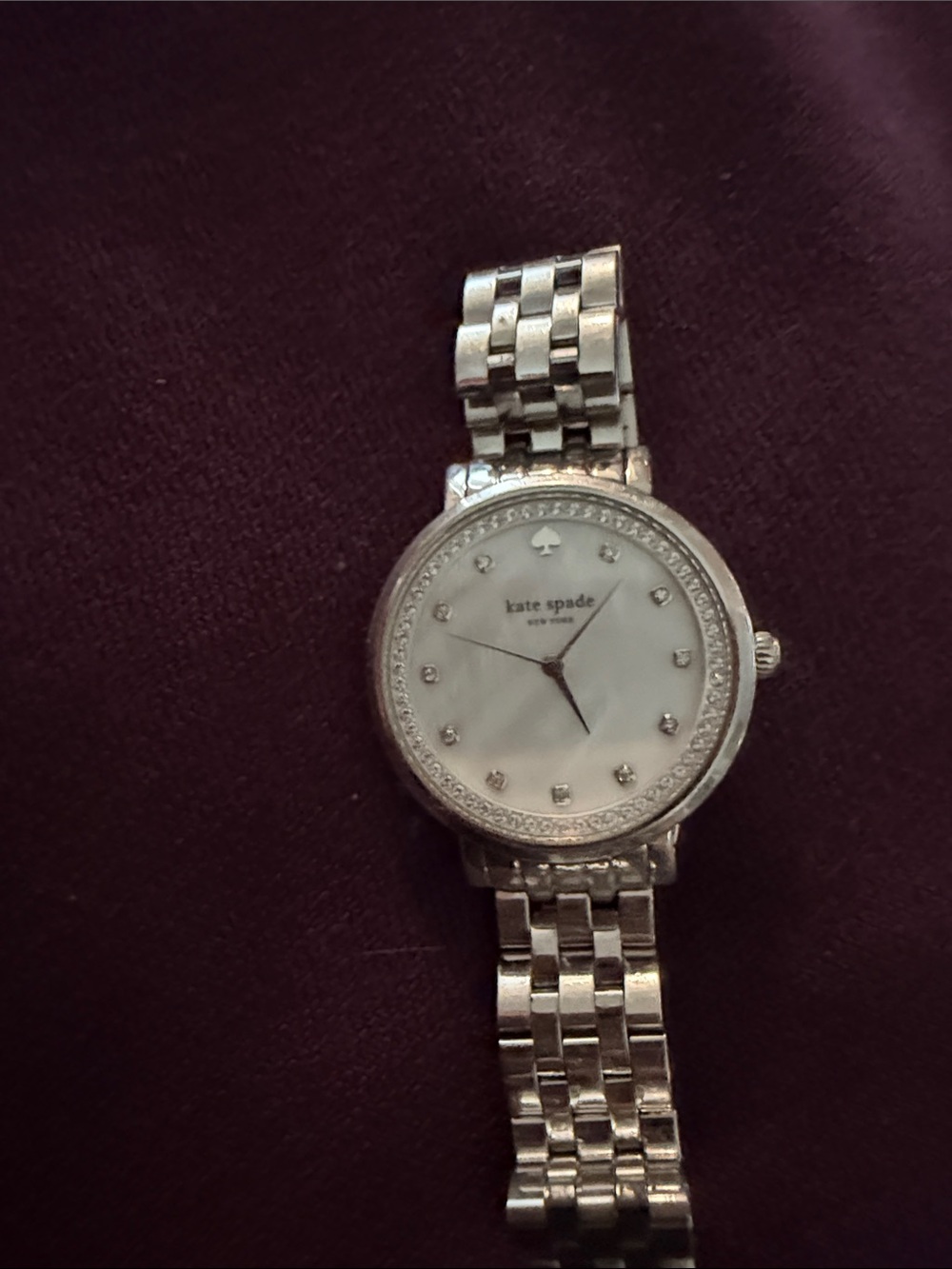 kate spade Silver-tone Mother-of-Pearl Dial Bracelet Watch